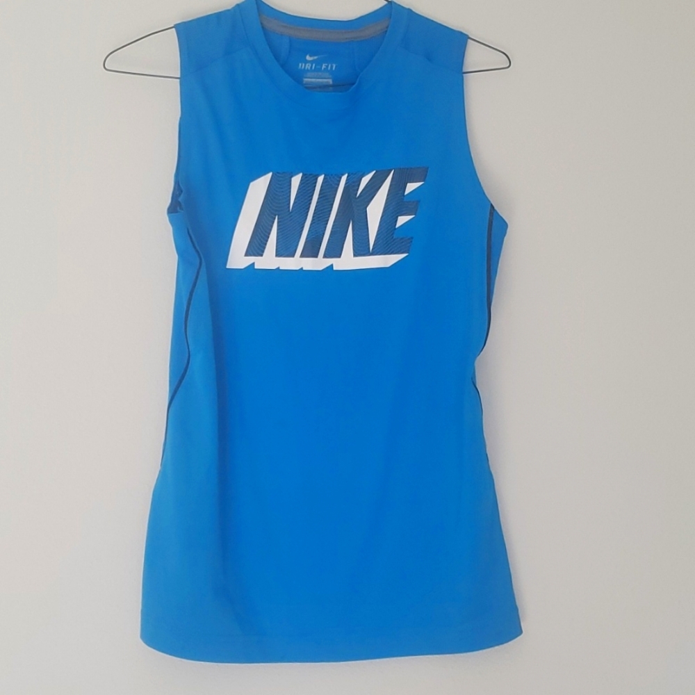 Blue nike dry fit tank